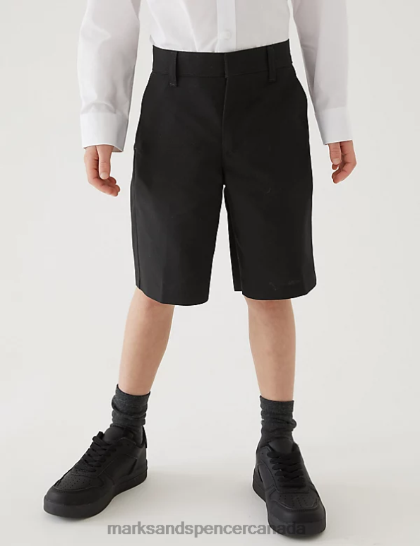 Marks and Spencer sale - Kids Black Clothing Marks & Spencer 2pk Regular Leg School Shorts 20VTD8724