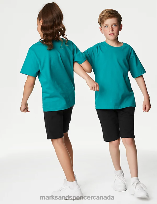 Marks and Spencer Canada - Kids Black Clothing Marks & Spencer 2pk Sport School Shorts 20VTD7965