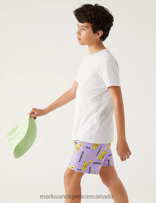 Kids Black Mix Clothing Marks & Spencer Pokemon Swim Shorts 20VTD8564 - Marks and Spencer outlet