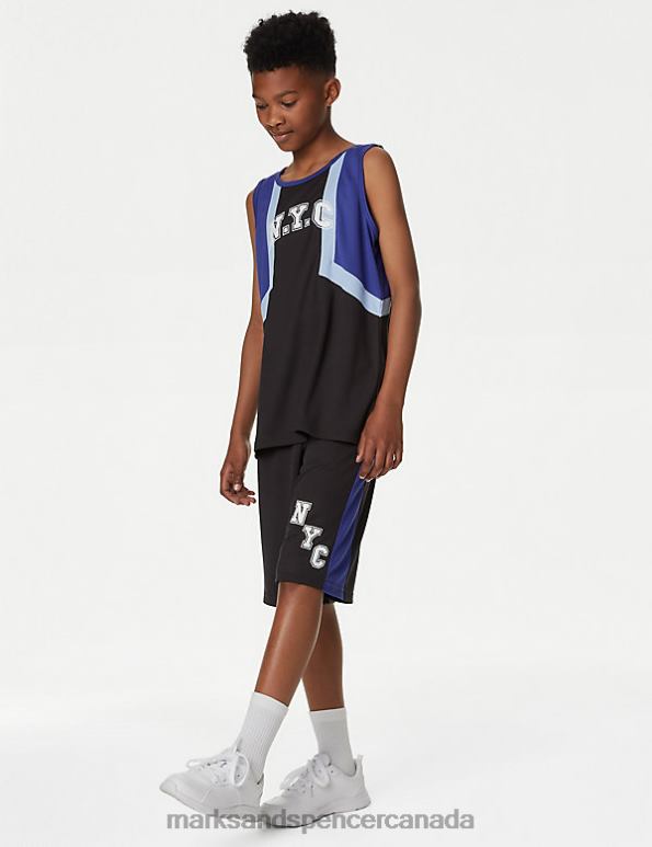 Kids Carbon Clothing Marks & Spencer Side Stripe Shorts 20VTD8216 - Marks and Spencer online