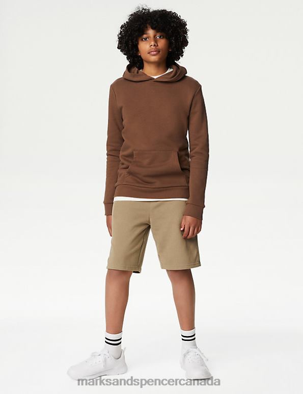 Kids Coffee Clothing Marks & Spencer Cotton Rich Shorts 20VTD8870 - Marks and Spencer online