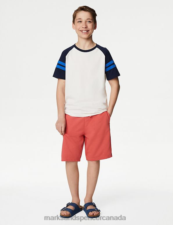 Marks and Spencer sale - Kids Copper Rose Clothing Marks & Spencer Cotton Rich Shorts 20VTD8869