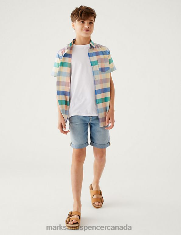 Marks and Spencer Canada - Kids Light Denim Clothing Marks & Spencer Denim Shorts 20VTD8699