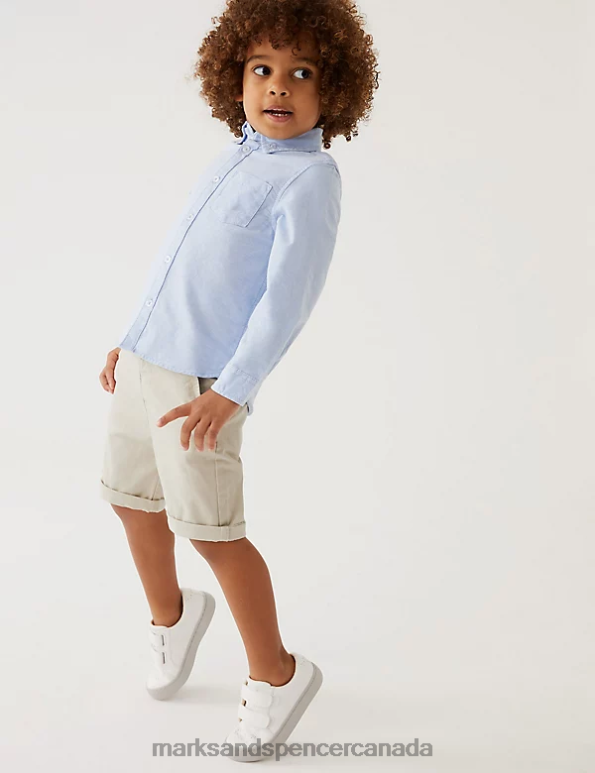 Marks and Spencer sale - Kids Natural Clothing Marks & Spencer Cotton Rich Chino Shorts 20VTD8745