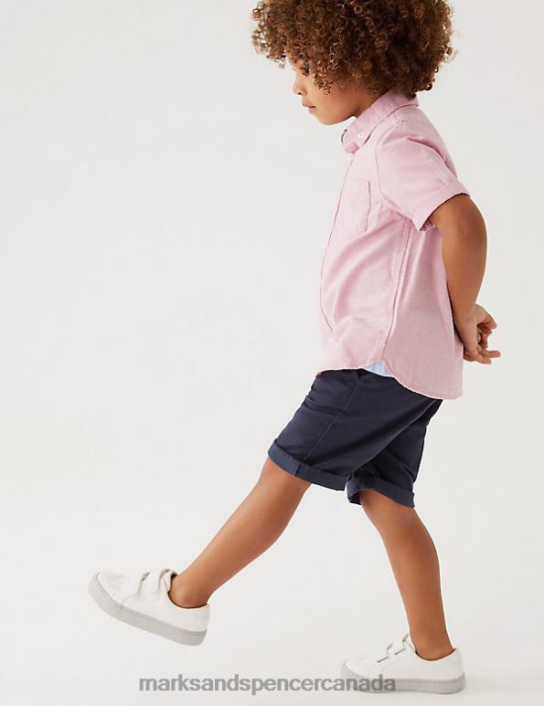 Kids Navy Clothing Marks & Spencer Cotton Rich Chino Shorts 20VTD8746 - Marks and Spencer online