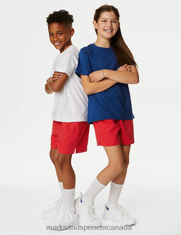 Marks and Spencer near me - Kids Red Clothing Marks & Spencer Pure Cotton Sports Shorts 20VTD8656