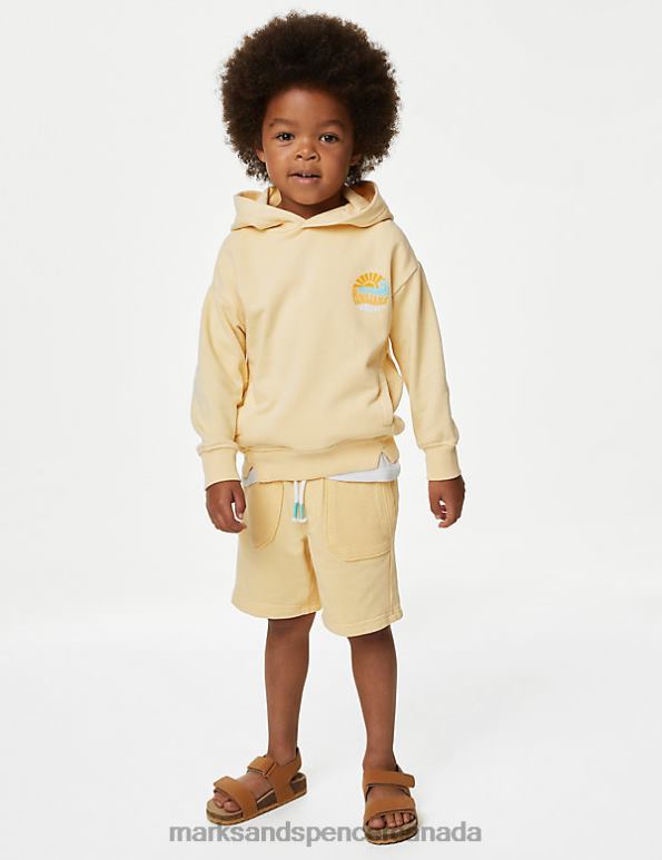 Kids Yellow Clothing Marks & Spencer Cotton Rich Shorts 20VTD7873 - Marks and Spencer online