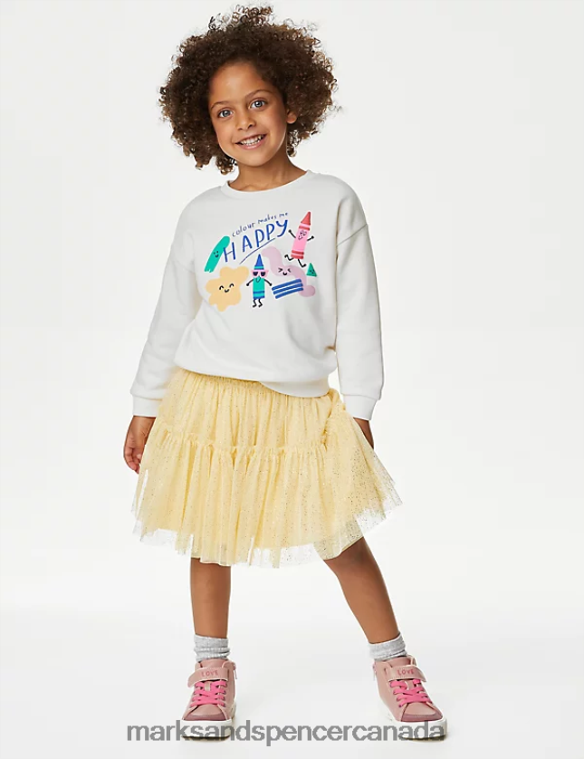 Clothing 20VTD9612 Yellow Kids Marks & Spencer Glitter Tutu Skirt - Marks and Spencer outlet