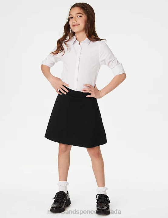 Marks & Spencer Kids Jersey School Skort Clothing Black 20VTD9099 - Marks and Spencer online