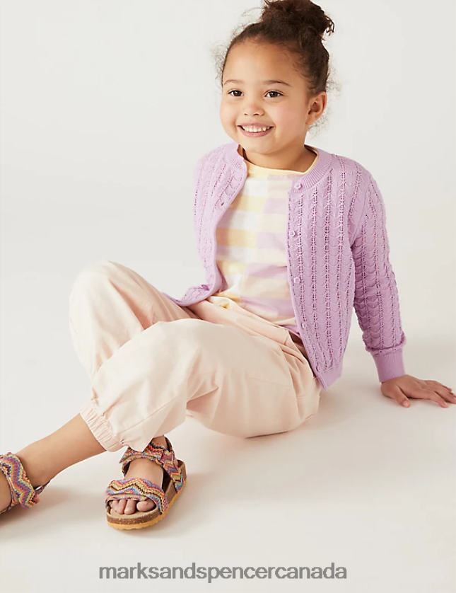 Marks and Spencer sale - Clothing 20VTD9513 Pink Kids Marks & Spencer Pure Cotton Cardigan