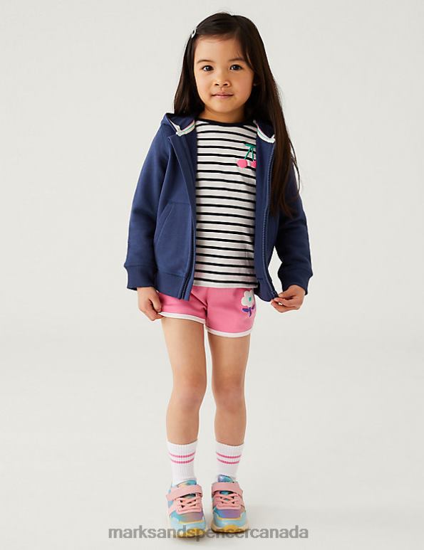 Kids Navy Clothing Marks & Spencer Cotton Rich Hoodie 20VTD7776 - Marks and Spencer Canada locations