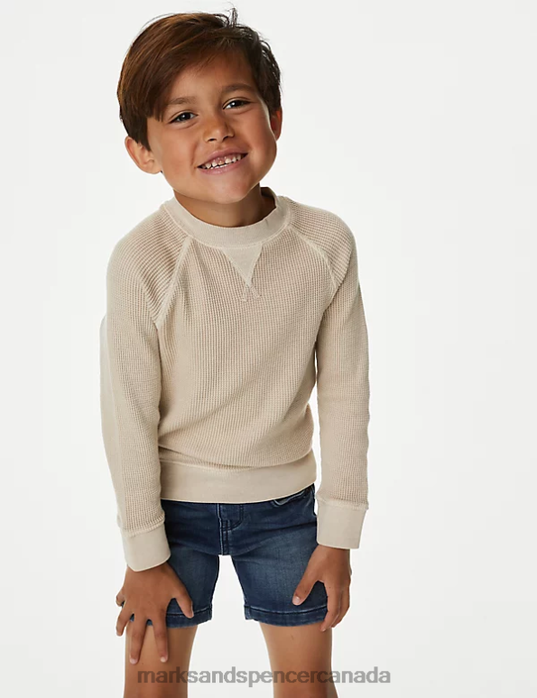 Marks and Spencer near me - Kids Stone Clothing Marks & Spencer Pure Cotton Sweatshirt 20VTD7857