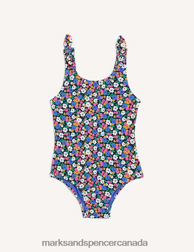 Clothing 20VTD9767 Multi Kids Marks & Spencer Floral Swimsuit - Marks and Spencer Canada locations