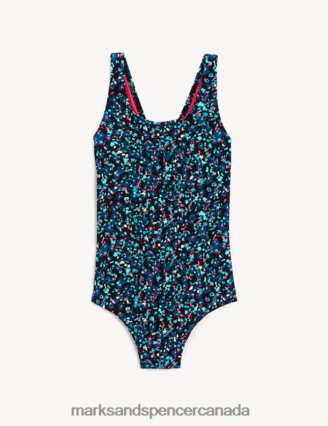 Marks and Spencer near me - Clothing 20VTD9809 Black Mix Kids Marks & Spencer Printed Swimsuit