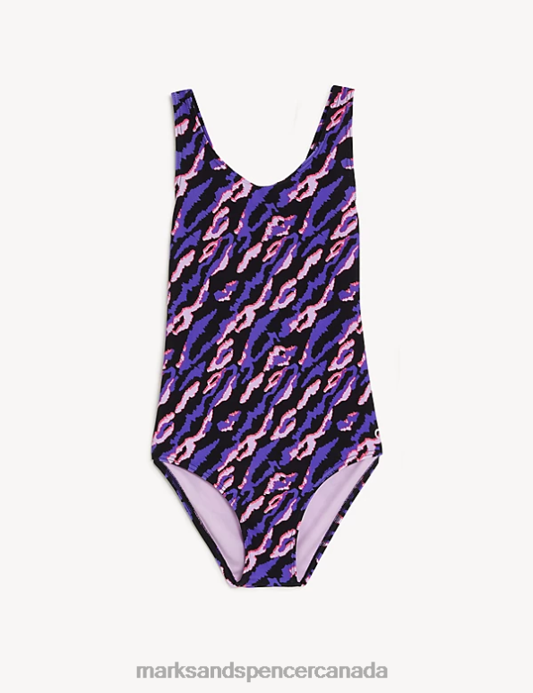 Kids Lilac Clothing Marks & Spencer Printed Swimsuit 20VTD9000 - Marks and Spencer Canada locations