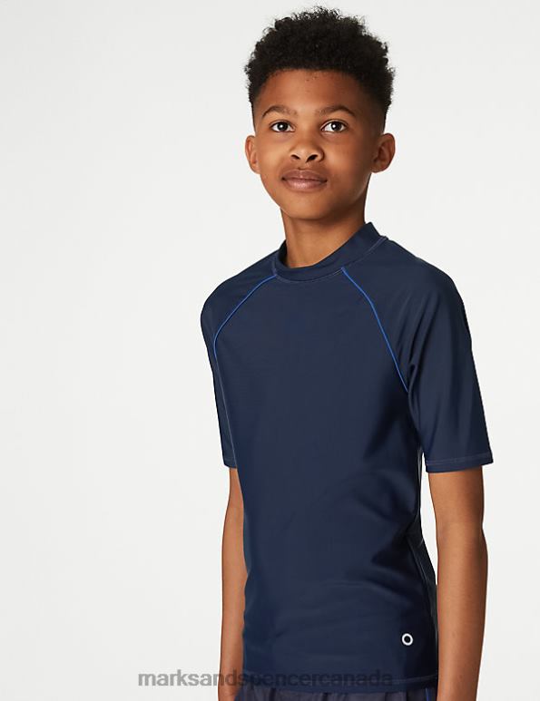 Marks and Spencer near me - Kids Navy Clothing Marks & Spencer Rash Vest 20VTD8462