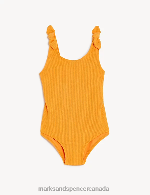 Marks and Spencer near me - Kids Orange Clothing Marks & Spencer Mini Me Crinkle Swimsuit 20VTD7923