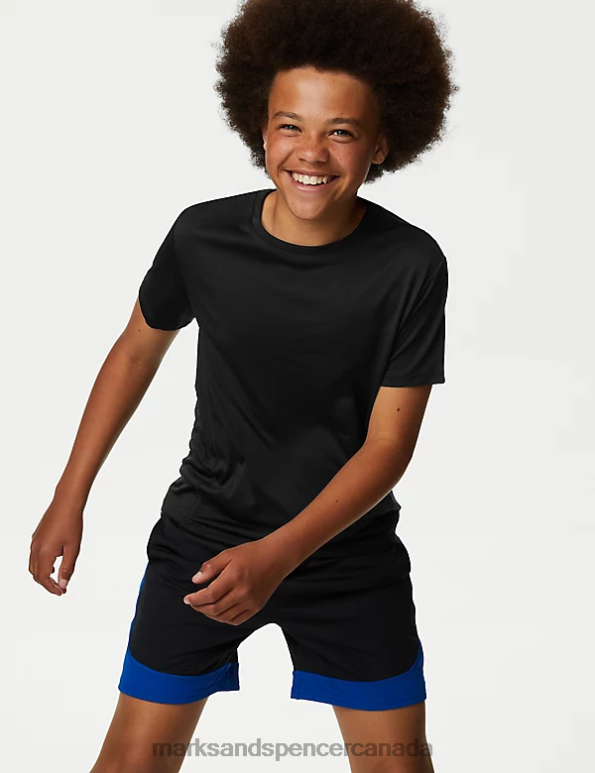 Marks and Spencer near me - Kids Black Mix Clothing Marks & Spencer Sports T-Shirt 20VTD8456