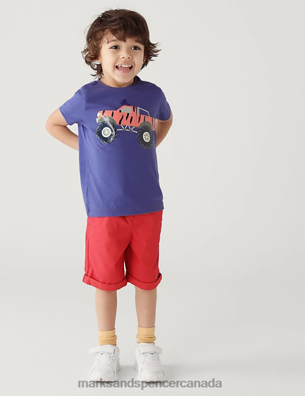 Marks and Spencer near me - Kids Blue Clothing Marks & Spencer Pure Cotton Monster Truck T-Shirt 20VTD8089