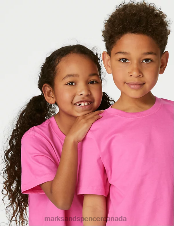 Marks and Spencer near me - Kids Pink Clothing Marks & Spencer Pure Cotton T-Shirt 20VTD8784