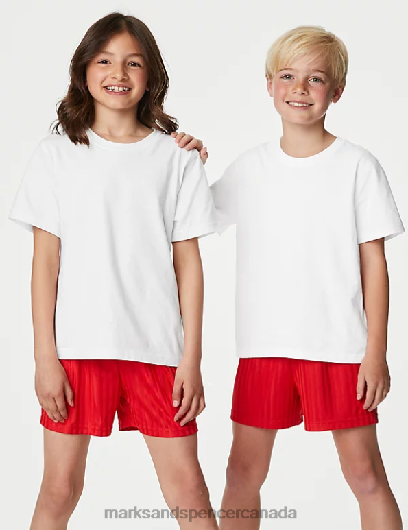 Marks and Spencer near me - Kids White Clothing Marks & Spencer 2pk Pure Cotton School T-Shirts 20VTD8554