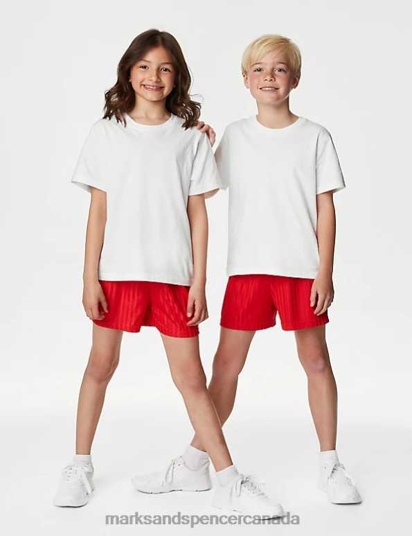 Marks and Spencer sale - Kids White Clothing Marks & Spencer 5pk Pure Cotton T-Shirts 20VTD8091