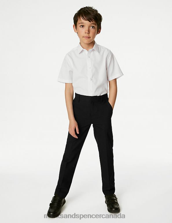 Marks and Spencer Canada - Kids Black Clothing Marks & Spencer Regular Leg School Trousers 20VTD8793