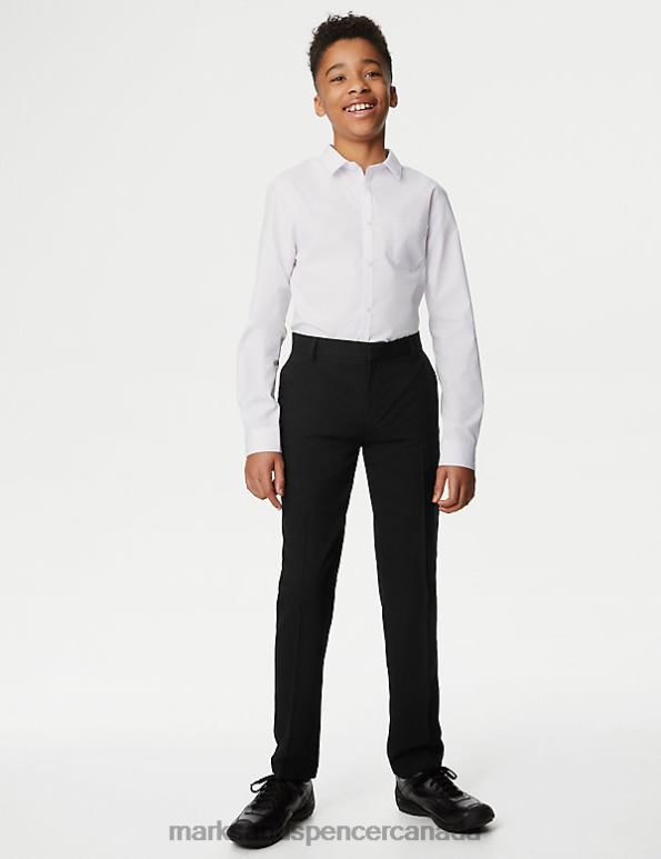 Marks and Spencer Canada - Kids Black Clothing Marks & Spencer Slim Leg School Trousers 20VTD7959