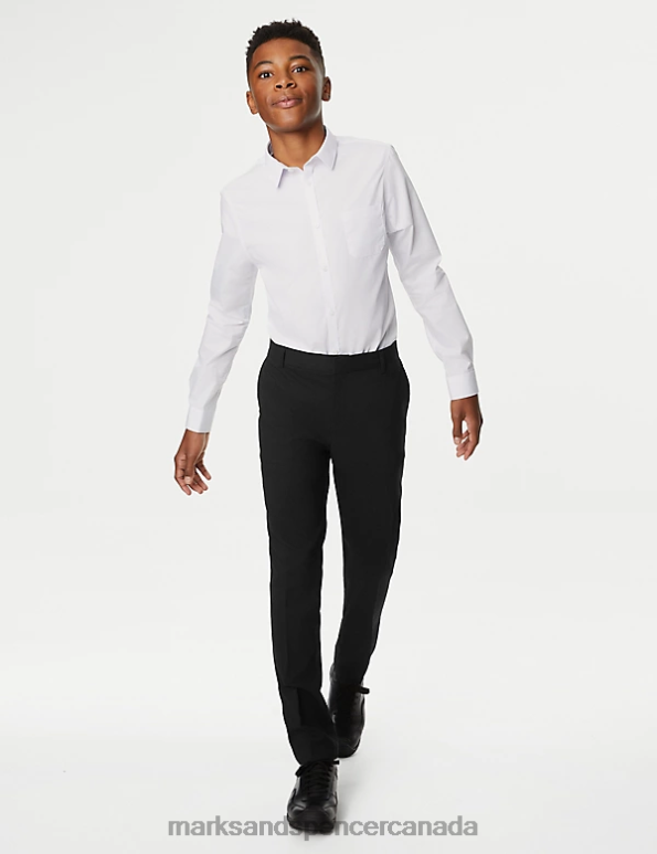 Kids Black Clothing Marks & Spencer Super Skinny Leg Slim Waist School Trousers 20VTD7944 - Marks and Spencer outlet