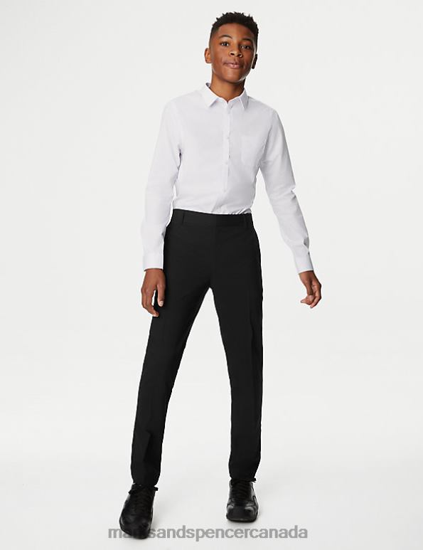 Kids Black Clothing Marks & Spencer Super Skinny Longer Length School Trousers 20VTD8329 - Marks and Spencer outlet