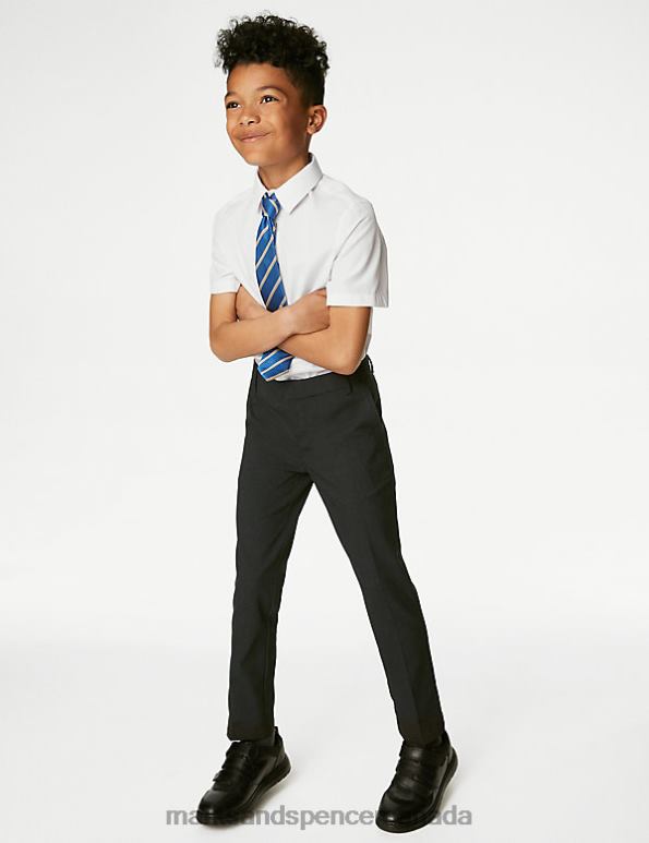 Kids Charcoal Clothing Marks & Spencer Skinny Leg School Trousers 20VTD7999 - Marks and Spencer Canada locations