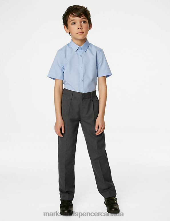 Kids Grey Clothing Marks & Spencer Regular Leg School Trousers 20VTD8524 - Marks and Spencer Canada locations