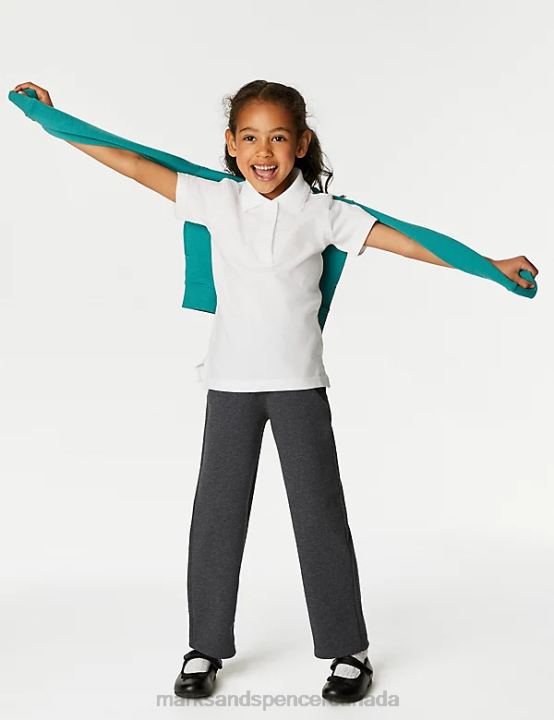 Marks & Spencer Kids Jersey Charm School Trousers Clothing Grey 20VTD9154 - Marks and Spencer Canada locations