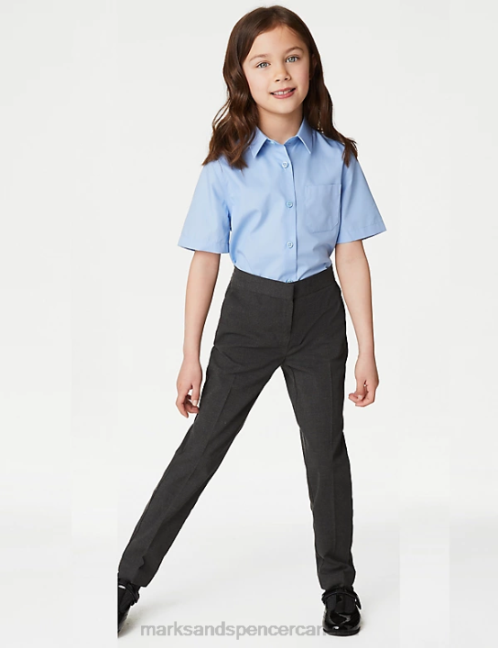 Marks & Spencer Kids Skinny Leg School Trousers Clothing Grey 20VTD9137 - Marks and Spencer online