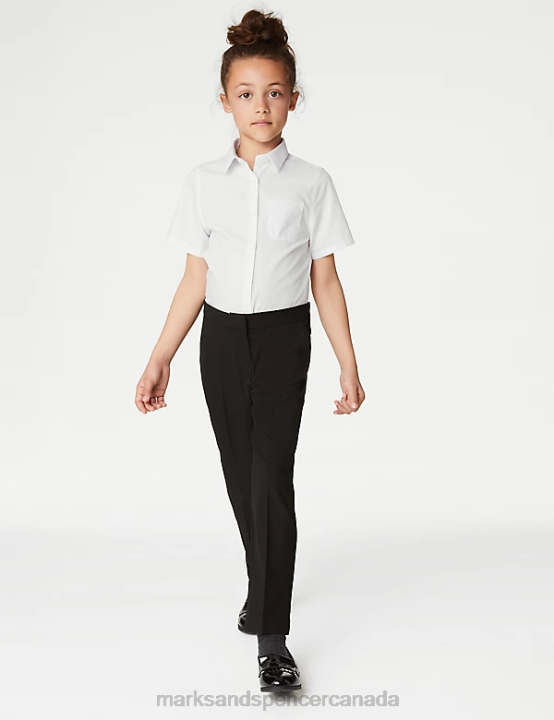 Marks & Spencer Kids Slim Leg School Trousers Clothing Black 20VTD9060 - Marks and Spencer Canada locations