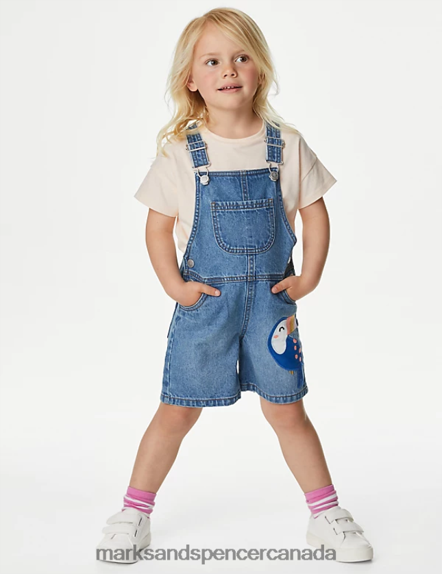 Clothing 20VTD9432 Denim Kids Marks & Spencer Short Dungaree Outfit - Marks and Spencer online