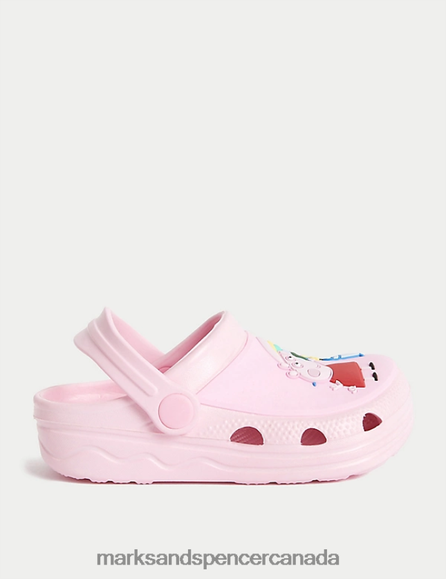 Clothing 20VTD9686 Pink Kids Marks & Spencer Peppa Pig Clogs - Marks and Spencer outlet