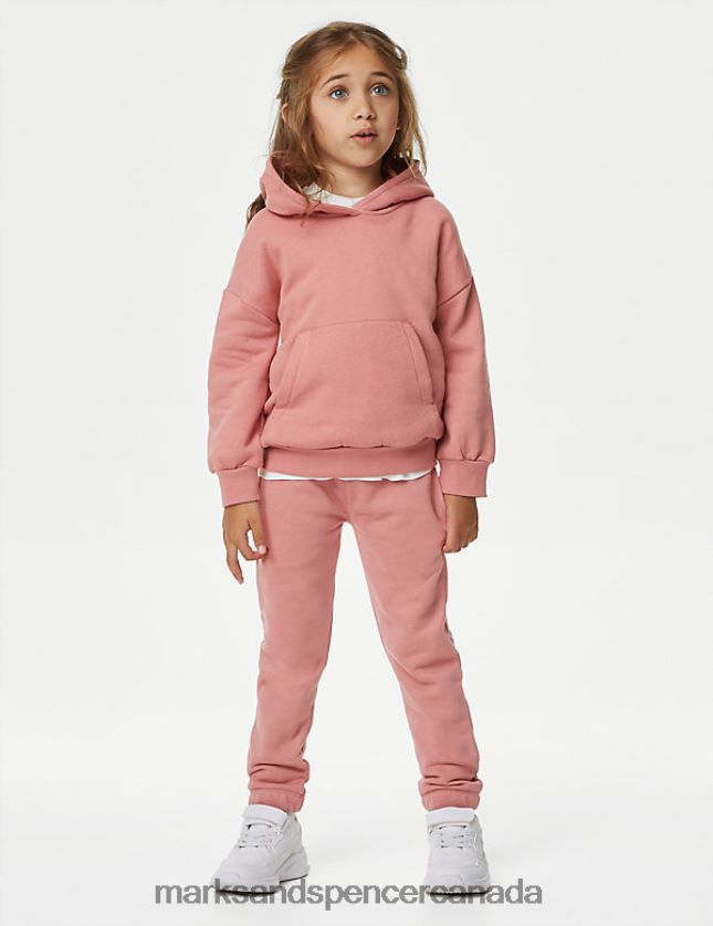 Clothing 20VTD9367 Rose Pink Kids Marks & Spencer Cotton Rich Joggers - Marks and Spencer online