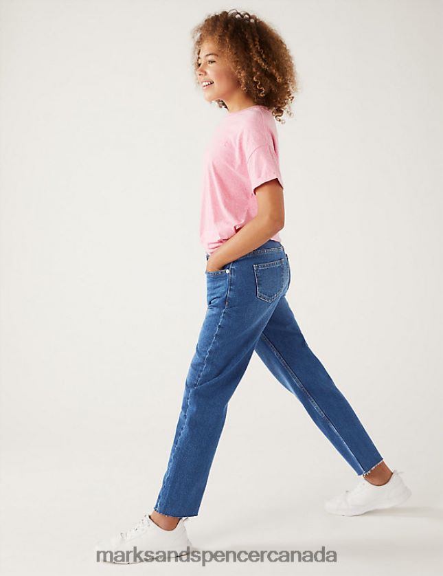 Clothing 20VTD9521 Dark Denim Kids Marks & Spencer Straight Leg Denim Jeans - Marks and Spencer outlet