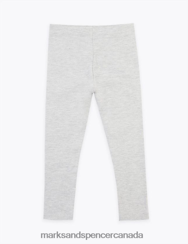 Marks and Spencer near me - Clothing 20VTD9685 Grey Kids Marks & Spencer Cotton Rich Plain Leggings