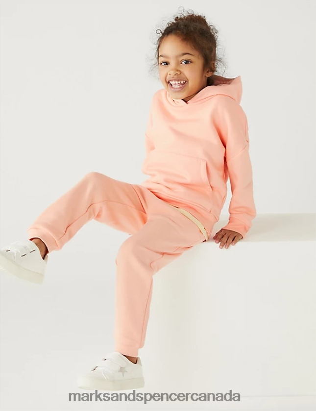 Clothing 20VTD9769 Coral Kids Marks & Spencer Cotton Rich Joggers - Marks and Spencer online