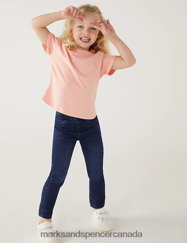 Clothing 20VTD9777 Dark Denim Kids Marks & Spencer Denim Jeggings - Marks and Spencer outlet