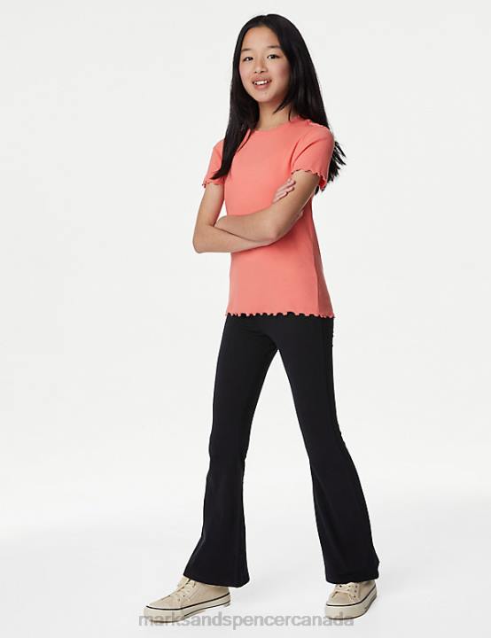 Marks and Spencer near me - Marks & Spencer Kids Cotton Rich Flared Leggings Clothing Black 20VTD9183