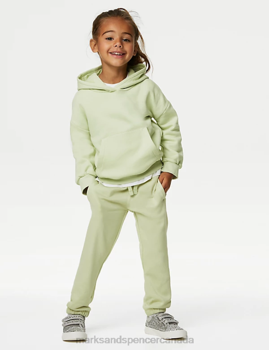 Marks and Spencer near me - Marks & Spencer Kids Cotton Rich Joggers Clothing Pistachio 20VTD9088