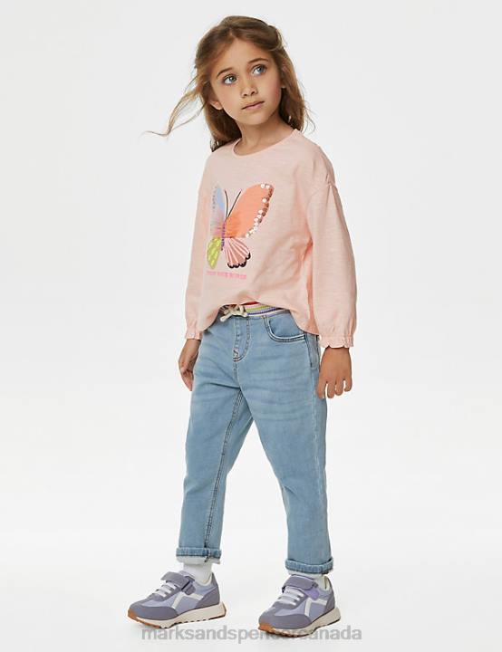 Marks & Spencer Kids Regular Denim Jeans Clothing Light Denim 20VTD9114 - Marks and Spencer online