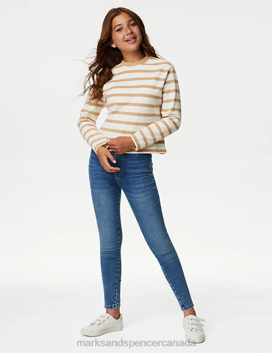 Marks and Spencer Canada - Marks & Spencer Kids Skinny Denim Jeggings Clothing Light Denim 20VTD9017