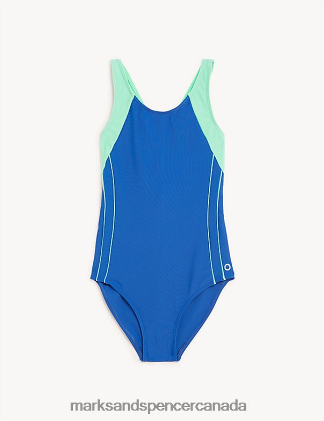 Marks and Spencer Canada - School Uniform 20VTD9581 Cobalt Kids Marks & Spencer Sports Swimsuit