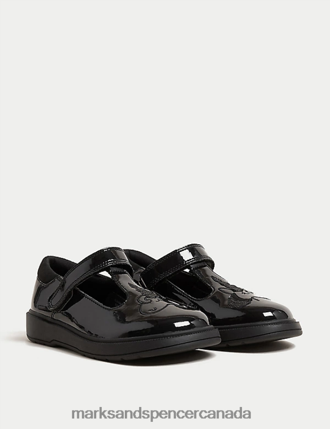 Marks and Spencer near me - Footwear 20VTD9736 Black Kids Marks & Spencer Leather Freshfeet Unicorn School Shoes