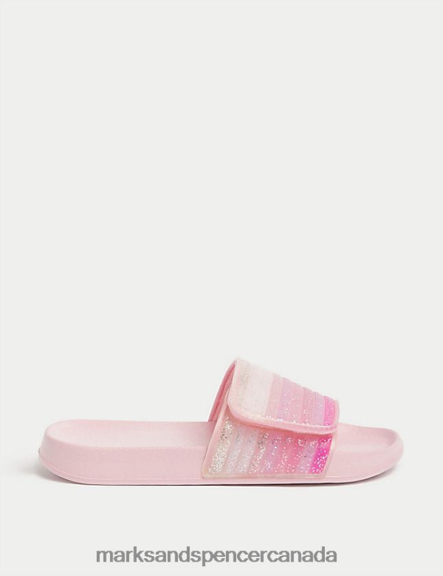 Marks and Spencer near me - Footwear 20VTD9779 Multi Kids Marks & Spencer Glitter Sliders