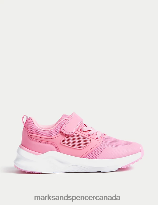 Footwear 20VTD9791 Pink Kids Marks & Spencer Freshfeet Riptape Sport Trainers - Marks and Spencer Canada locations